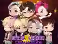 Leikur BTS Chibi Klóvélar á netinu