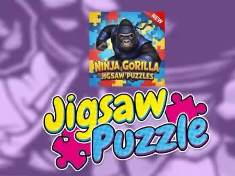 Leikur Ninja Gorilla Jigsaw þrautir á netinu
