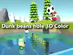 Leikur Dunkið baunum í 3D litla gat á netinu