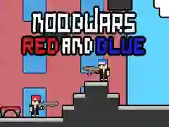 Leikur Noobstríð Rauður og Blár á netinu