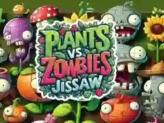 Leikur Púsl á Plöntum vs Zigum á netinu