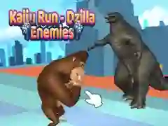 Leikur Kaiju Hlaup - Dzilla Óvinir á netinu Leikur Kaiju Hlaup - Dzilla Óvinir á netinu