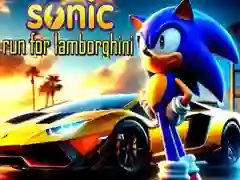 Leikur Sonic Hlaupa fyrir Lamborghini á netinu Leikur Sonic Hlaupa fyrir Lamborghini á netinu