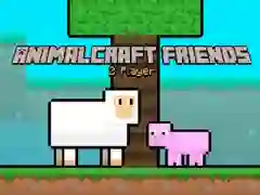 Leikur AnimalCraft Vinir 2 leikmenn á netinu Leikur AnimalCraft Vinir 2 leikmenn á netinu