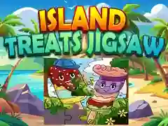 Leikur Púss Puzzle Island Treats á netinu