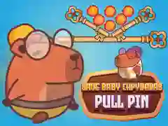 Leikur Bjarga baby capybaras Pull Pin á netinu Leikur Bjarga baby capybaras Pull Pin á netinu