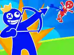 Leikur Rauður og Blár Stickman Spjóna Puzzlar 2 á netinu