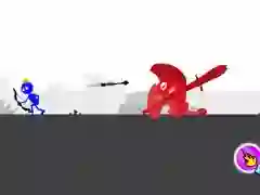 Leikur Rauður og Blár - Stickman Spjónaþrautir á netinu Leikur Rauður og Blár - Stickman Spjónaþrautir á netinu