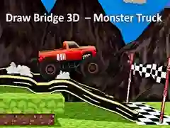 Leikur Teikna brú 3D – monster vörubíll á netinu Leikur Teikna brú 3D – monster vörubíll á netinu