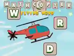Leikur Mathcopter: Fljúandi Orð á netinu