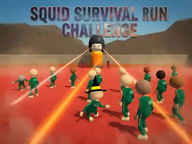 Leikur Squid Survival Run Challenge á netinu