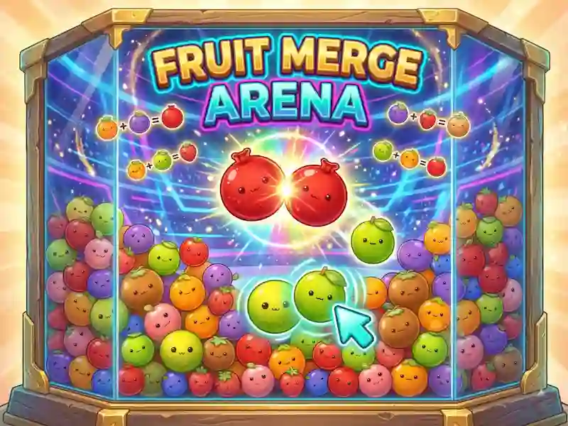 Leikur Fruit Merge Arena á netinu