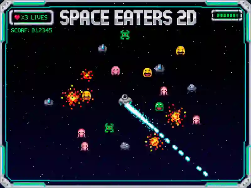 Leikur Space Eaters 2D á netinu