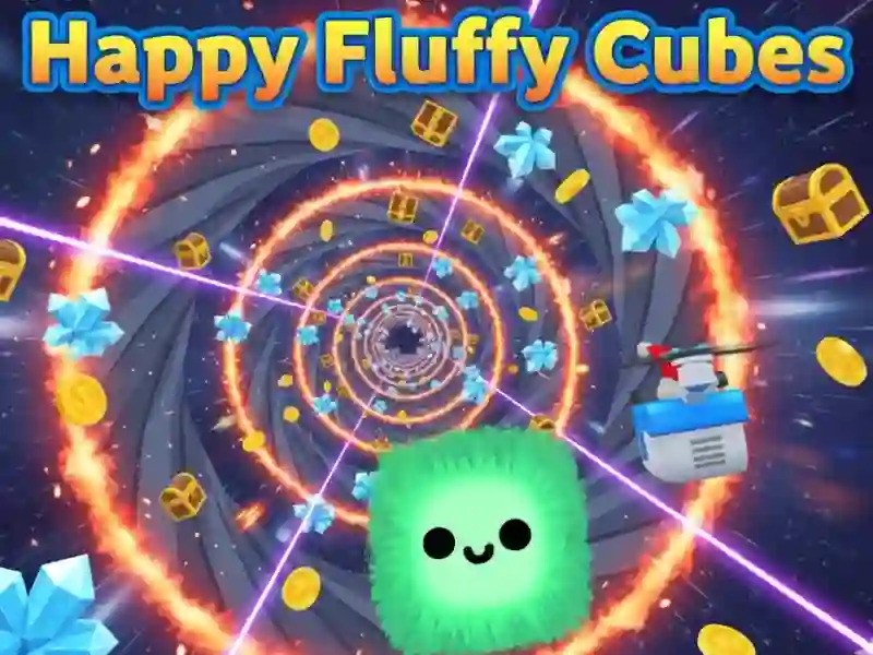 Leikur Sælir Fluffy Cubes á netinu
