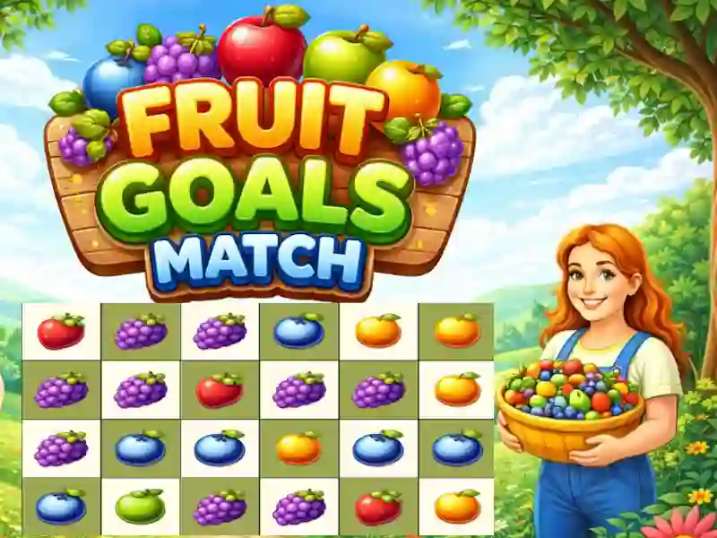 Leikur Fruit Goals Match á netinu