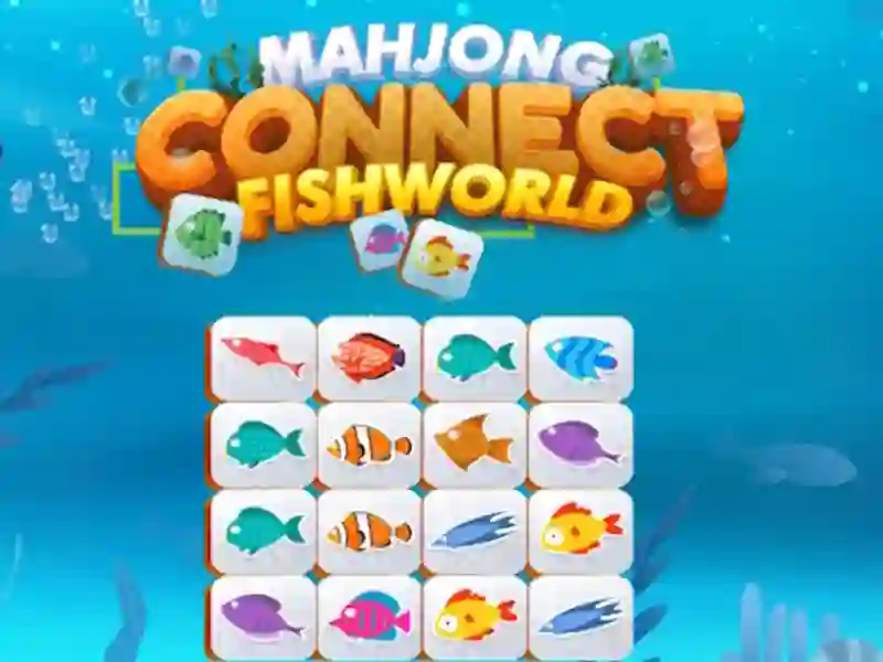 Leikur Mahjong Connect Fish World á netinu Leikur Mahjong Connect Fish World á netinu