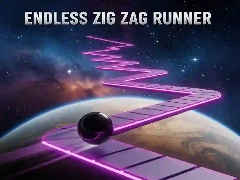 Leikur Endalaus Zig Zag Runner á netinu