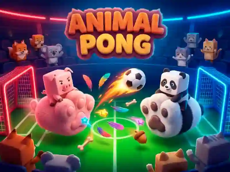 Leikur Animal Paws Pong á netinu