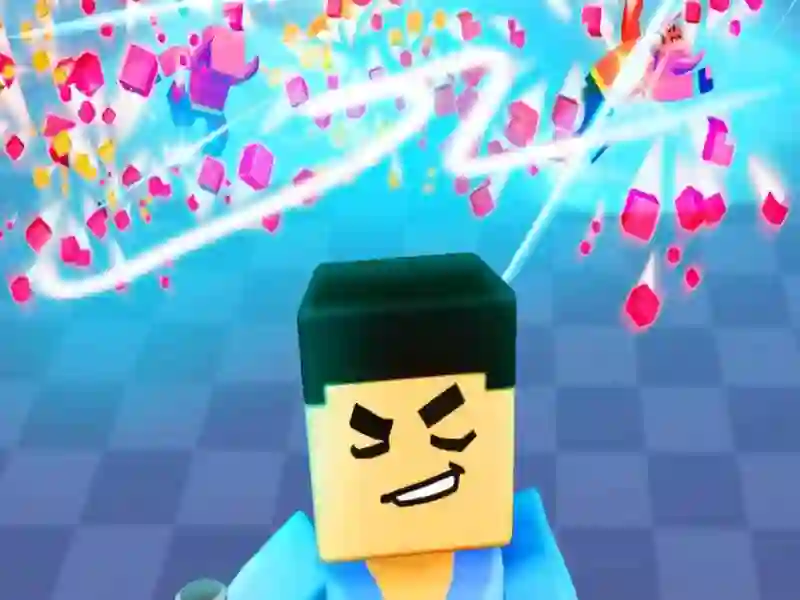 Leikur 3d blokk Gladiator: Sword Draw á netinu