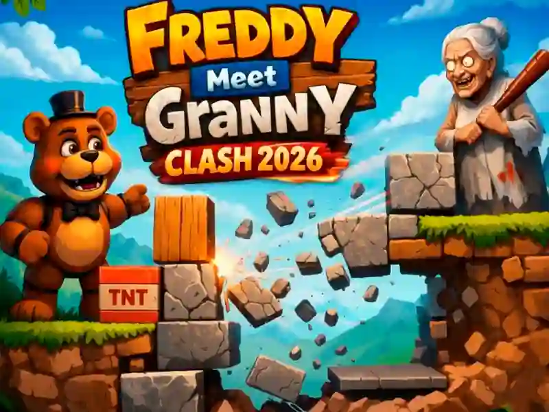 Leikur Freddy Meet Granny Clash 2026 á netinu