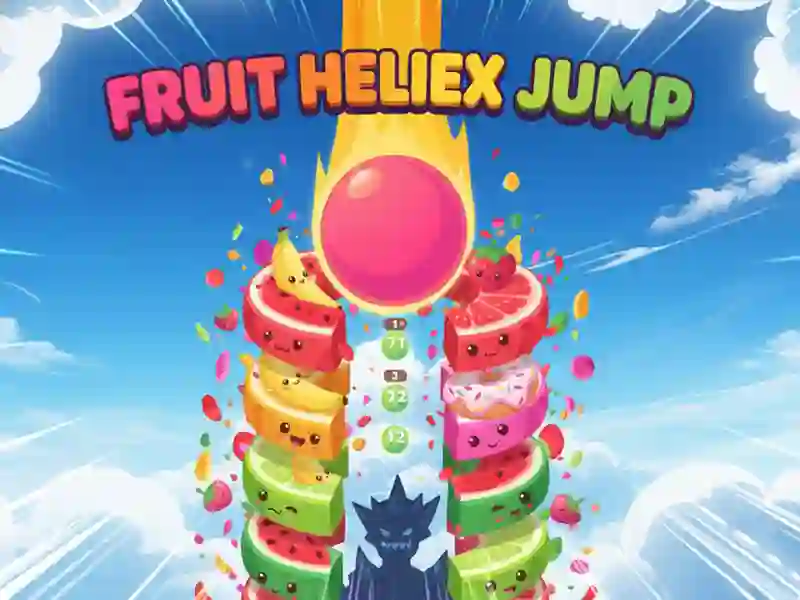 Leikur Fruit Helix Jump á netinu