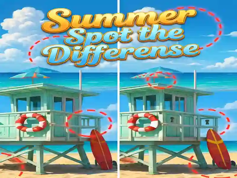 Leikur Summer Spot the Differense á netinu