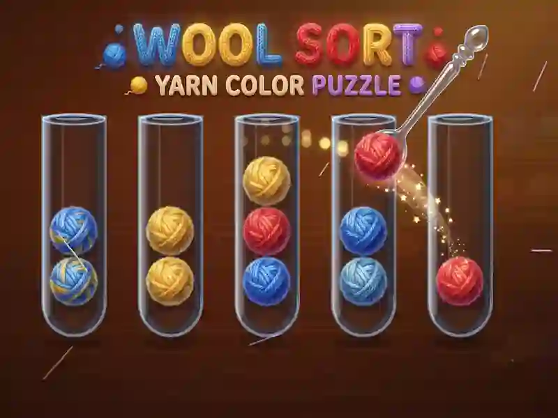 Leikur Wool Sort Yarn Color Puzzle á netinu