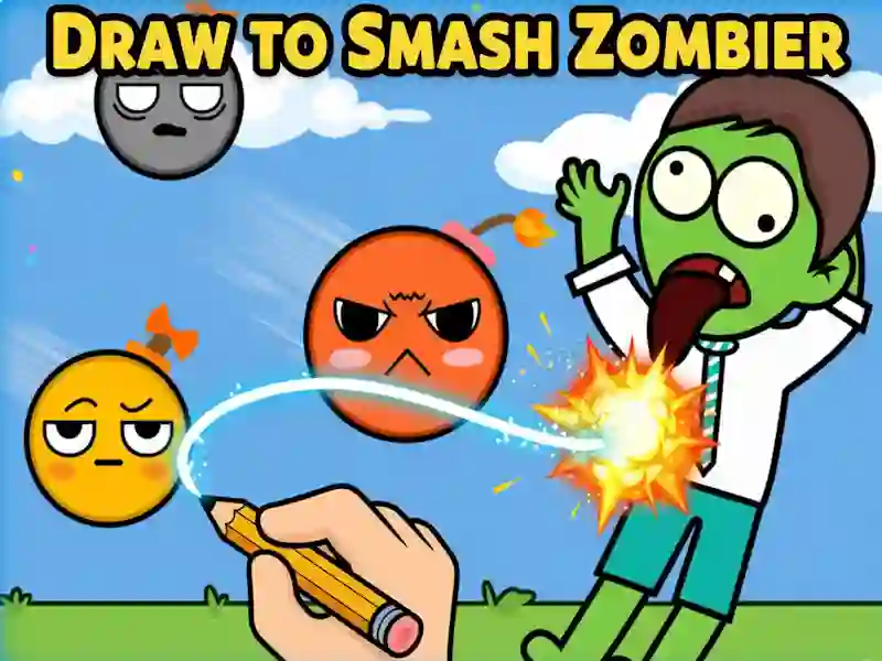 Leikur Draw To Smash Zombie á netinu