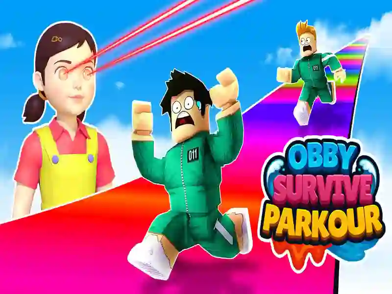 Leikur Obby lifir af Parkour á netinu