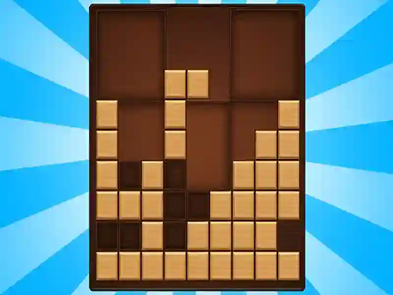 Leikur Stack blokkir tengja tréblokkir! á netinu