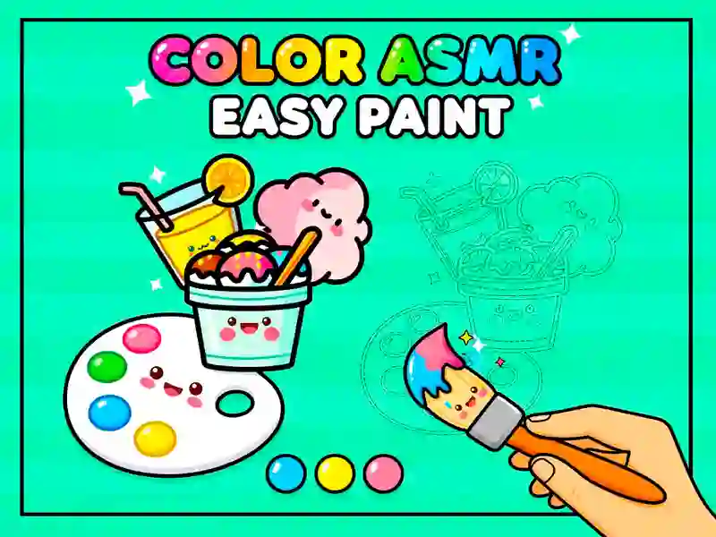 Leikur Litur Asmr Easy Paint á netinu