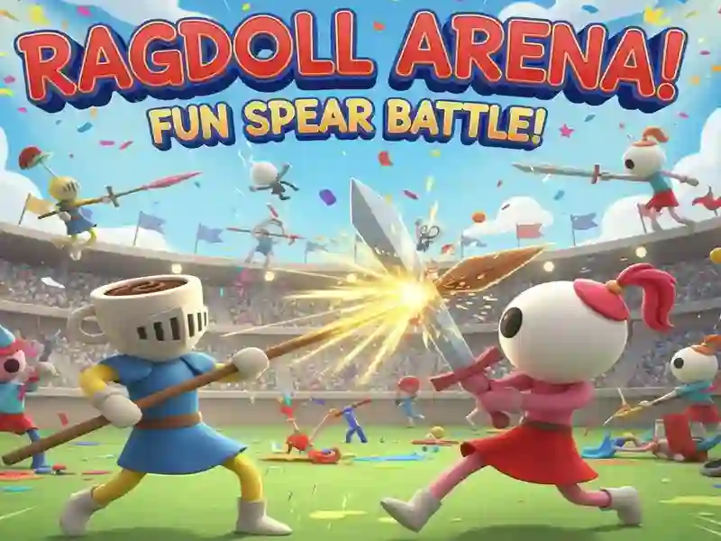 Leikur Ragdoll Arena! Skemmtilegur Spear Battle! á netinu