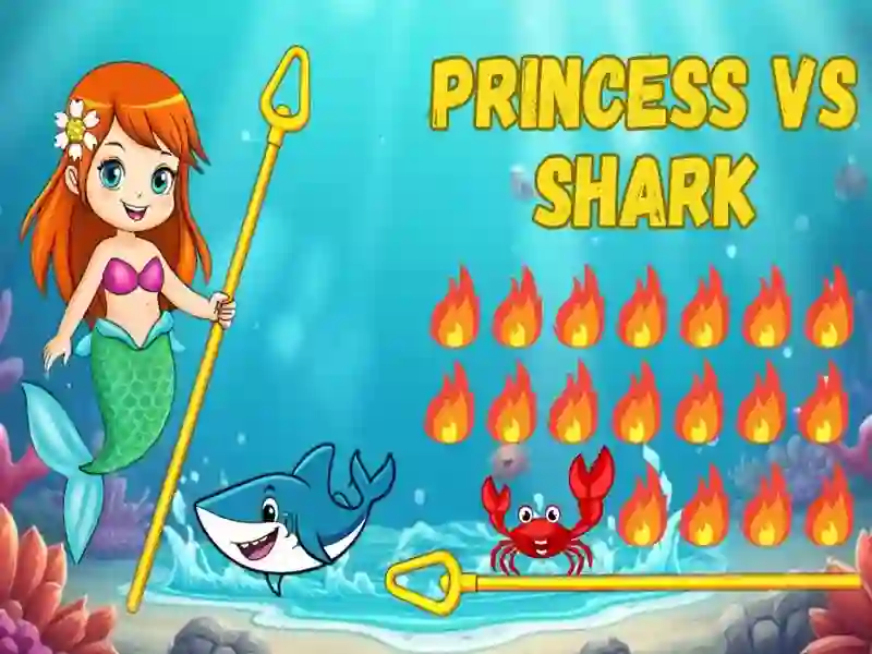 Leikur Princess vs Shark á netinu