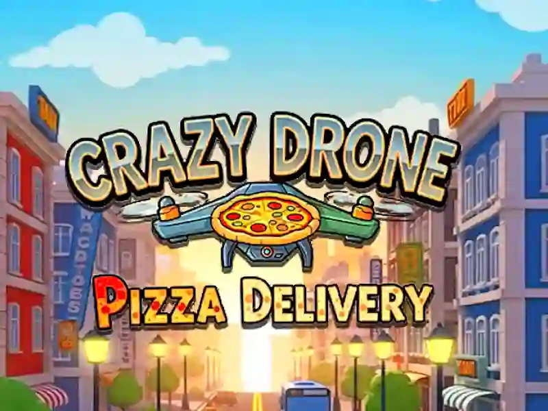 Leikur Crazy Drone Pizza Afhending á netinu