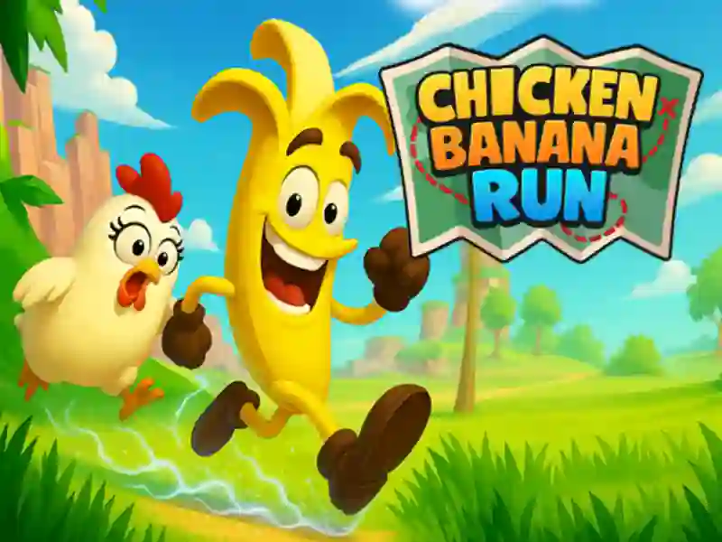 Leikur Kjúkling bananahlaup á netinu