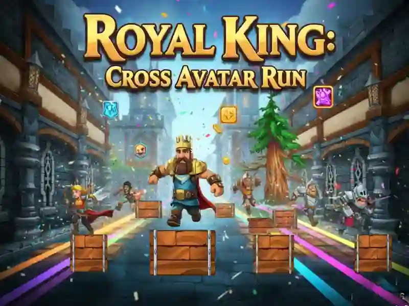 Leikur Royal King: Cross Avatar Run á netinu