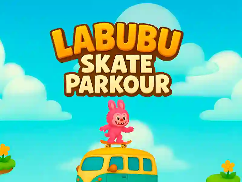 Leikur Labubu Skate Parkour á netinu Leikur Labubu Skate Parkour á netinu