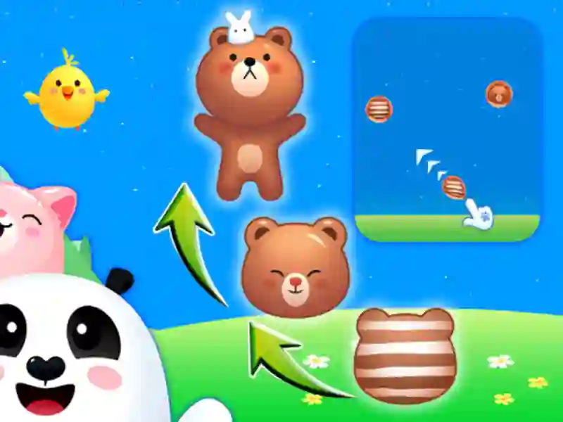 Leikur Dýra sameining: Bubble Shooter á netinu Leikur Dýra sameining: Bubble Shooter á netinu