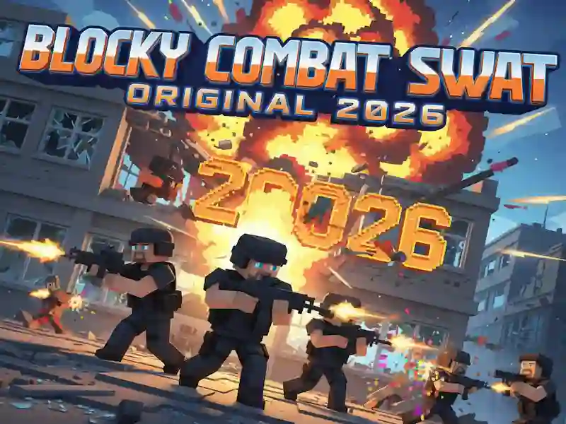 Leikur Blocky Combat Swat Original 2026 á netinu