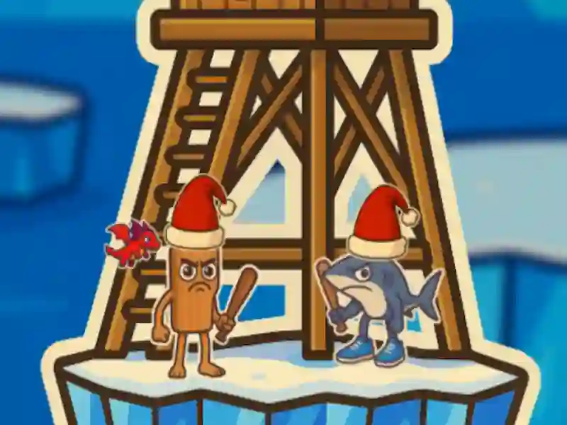 Leikur Tung Tung Sahur Snow Arena á netinu