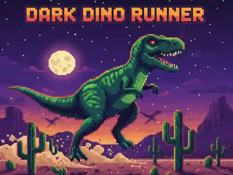 Leikur Dark Dino Runner á netinu