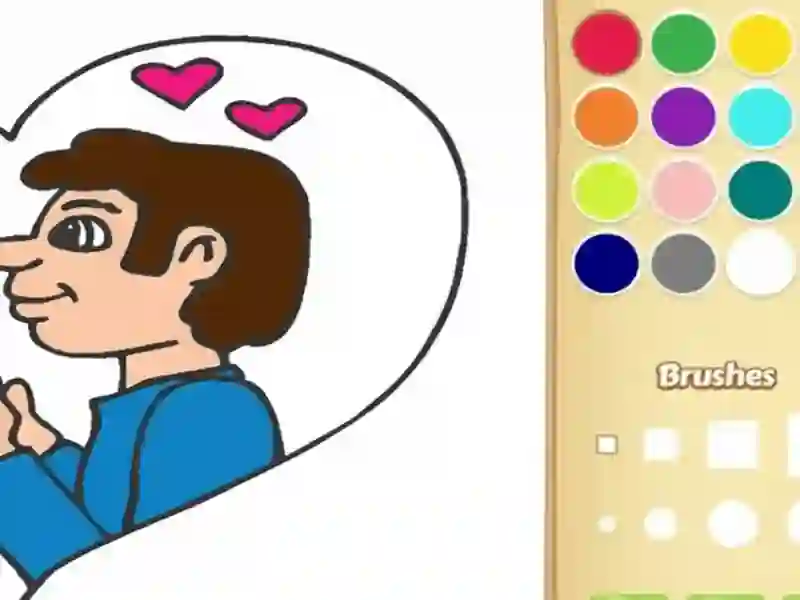 Leikur Elska litarbók fyrir börn á netinu