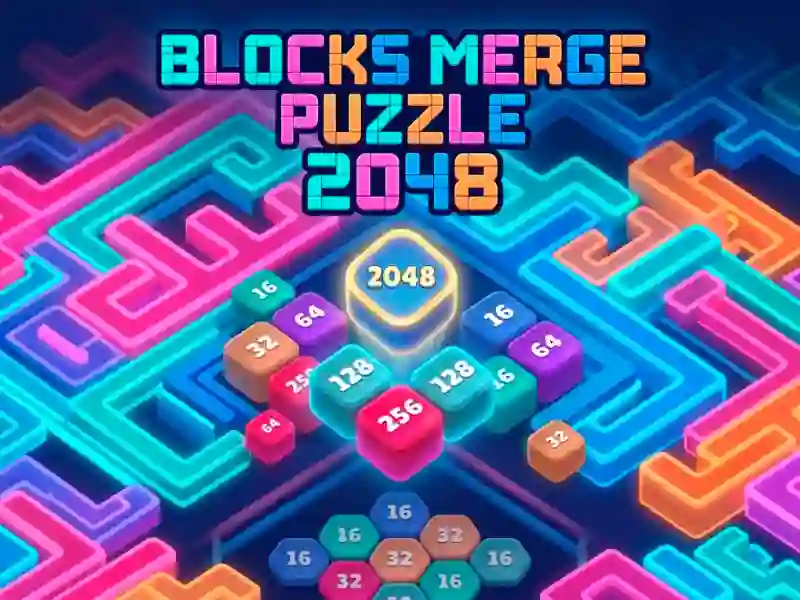 Leikur Blocks Merge Puzzle 2048 á netinu