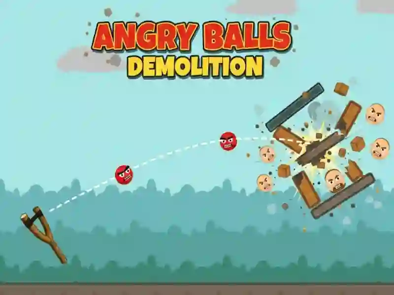 Leikur Angry Balls Demolition á netinu