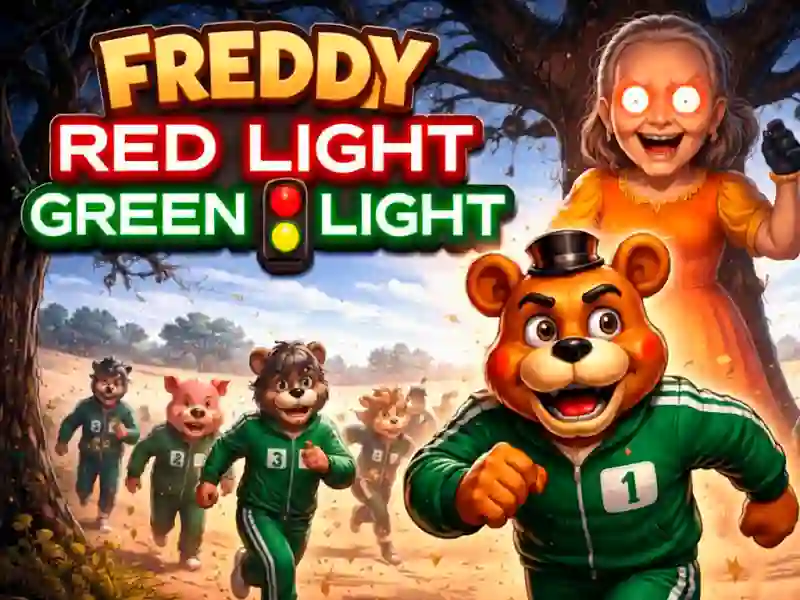 Leikur Freddy Red Ljósgrænt ljós á netinu