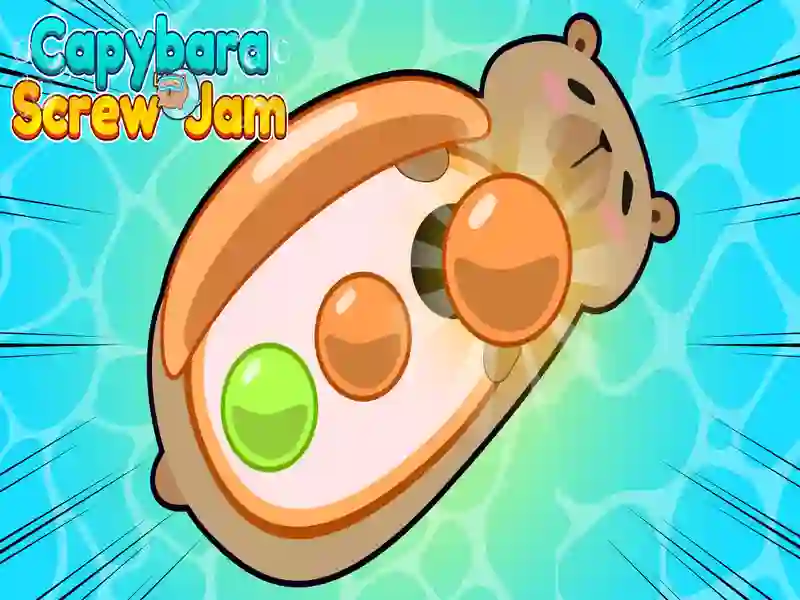 Leikur Capybara skrúfa sultu á netinu Leikur Capybara skrúfa sultu á netinu