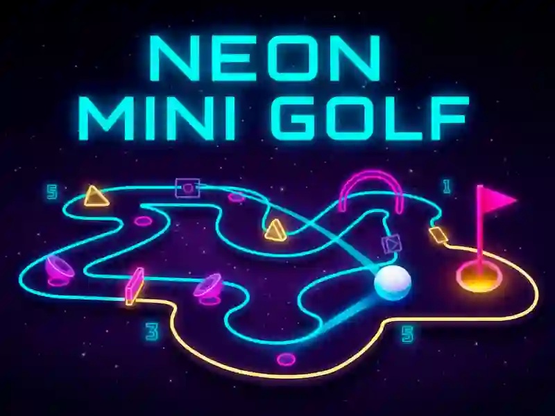 Leikur Neon Mini Golf á netinu