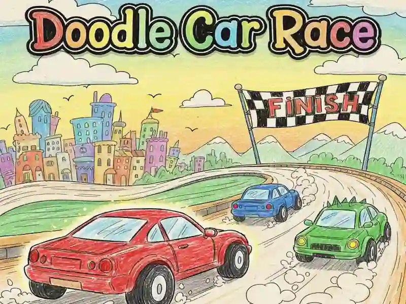 Leikur Doodle Car Race á netinu