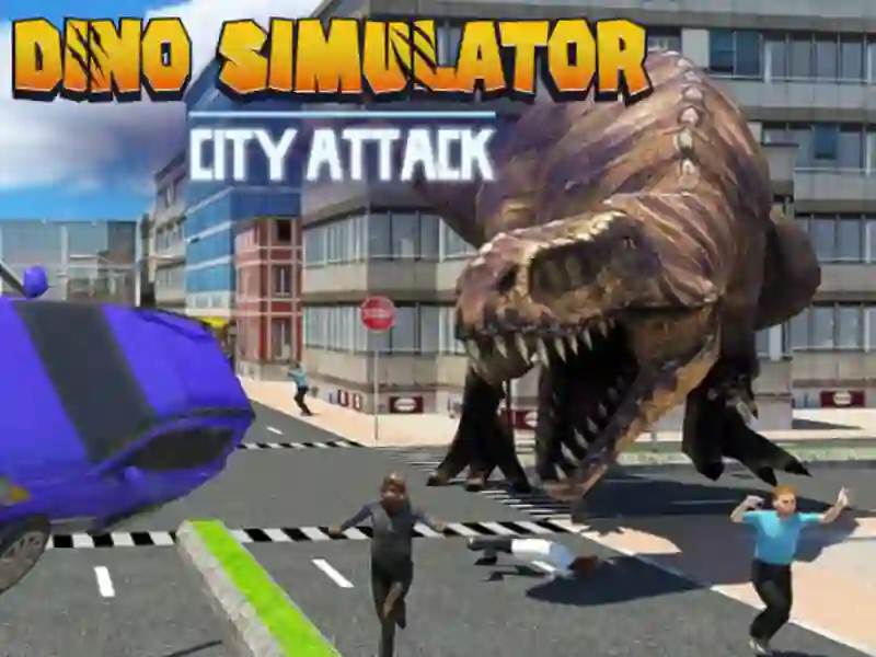 Leikur Dino Simulator City Attack á netinu