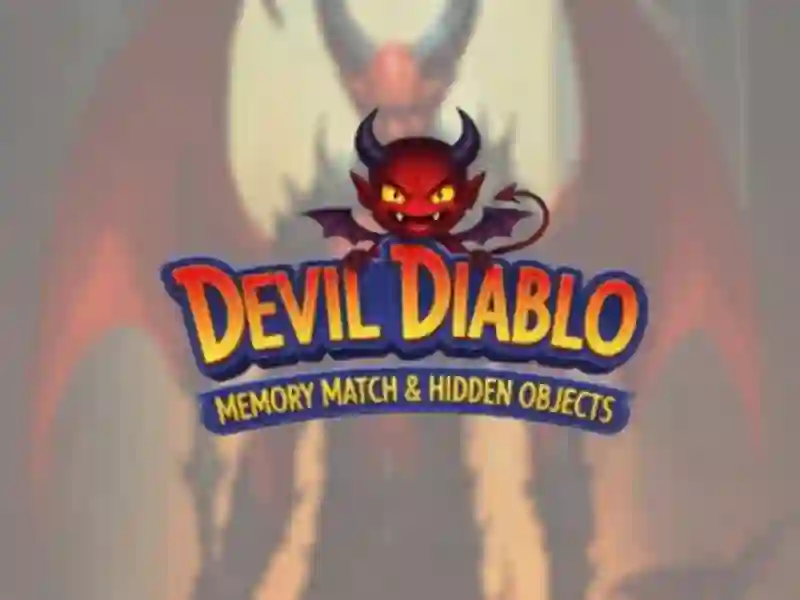 Leikur Devil Diablo Memory Match og faldir hlutir á netinu